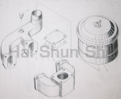 Intake and Exhaust Pipe Assy